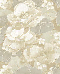 Adorn Light Tan and Off-White by Seabrook Wallpaper