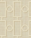 Adorn Geo Tan and Off-White NE50602 by Seabrook Designs Wallpaper
