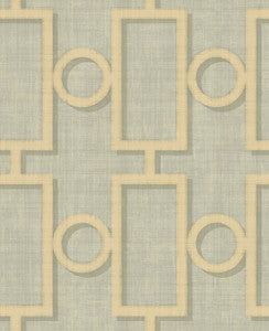 Adorn Geo Metallic Gold and Gray by Seabrook Wallpaper
