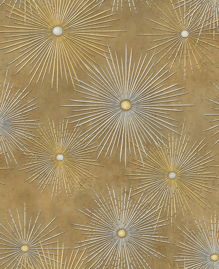 Catwalk Metallic Gold and Caramel by Seabrook Wallpaper Nouveau Luxe United States 56.05 25.2" 20.5" - Fabric Carolina -
