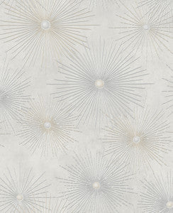 Catwalk Metallic Silver and Gray by Seabrook Wallpaper