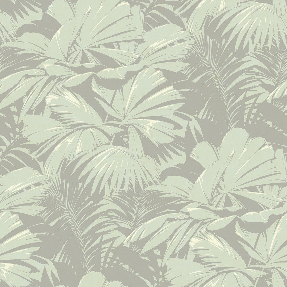 Masquerade Light Eucalyptus and Gray by Seabrook Wallpaper Nouveau Luxe United States 60.75 27" 27" - Fabric Carolina -