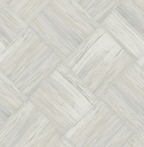 Masquerade Weave Greige and Off-White by Seabrook Wallpaper