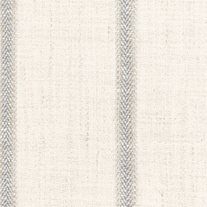 Nellie 2 Pewter by Stout Fabric JUST STRIPES NATURAL/CHARCOAL 62%COT 28%SVI 9%LIN 1%POL USA Horizontal: 0.000 and Vertical: 6.875 54 in - Fabric Carolina -