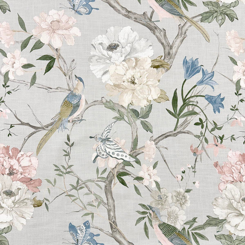 Nelle Misty by Magnolia Designer Fabric - 100% Cotton India 18000 Horizontal: 27 and Vertical: 26.75 55.5 - Swanky Fabrics -