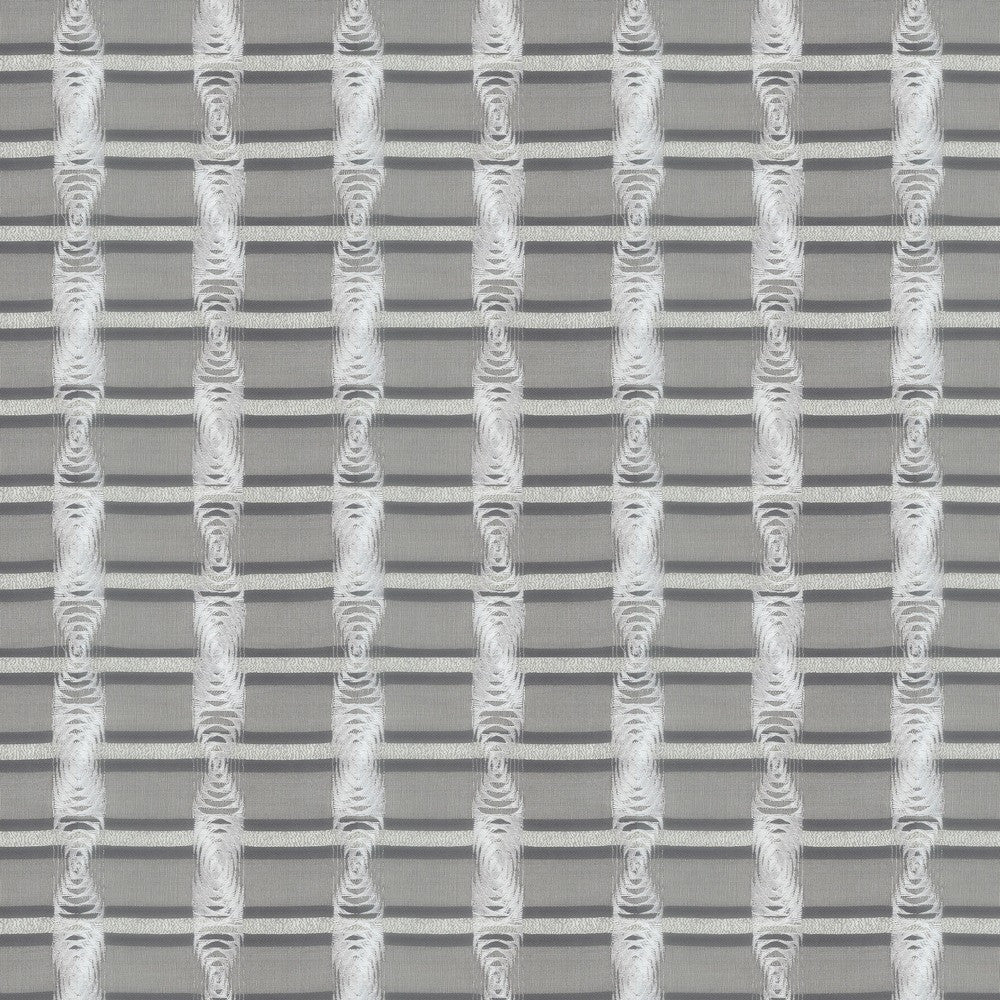 Neutron 2 Silver by Stout Fabric Stout Fabric Neutron 2 SilverFabric RAINBOW LIBRARY FOG/COAL 87%SVI 13%POL %BEMB INDIA </p><p>Repeat: H: 13.625, V: 16.250 51 in - Fabric Carolina -