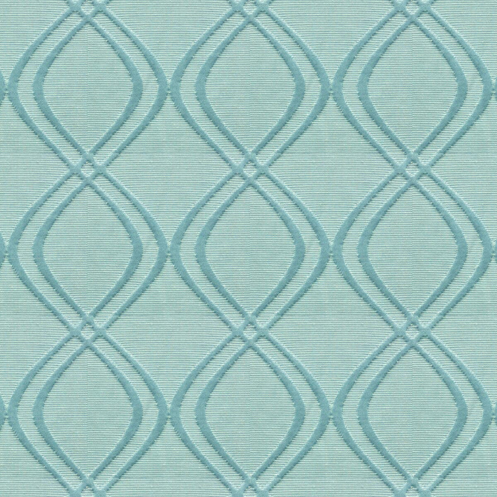 Newsprint 3 Turquoise by Stout Fabric COLOR MY WINDOW SEAGLASS/GLACIER 63%COT 37%POL INDIA WYZENBEEK 36 000 DOUBLE RUB WEAR TEST (HEAVY DUTY) Horizontal: 3.5 and Vertical: 3.5 54 in - Fabric Carolina -