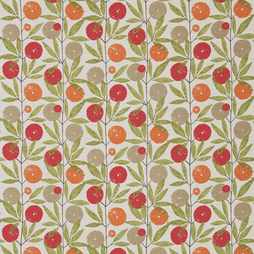 Blomma - Tangerine/Chilli/Citrus By Scion Fabric