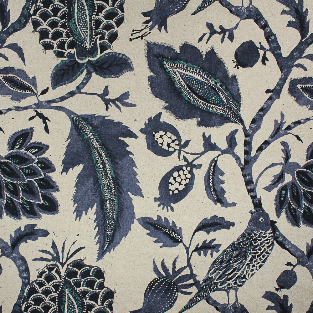 Nightingale Indigo by Richloom Fabric See sample 80% COTTON, 20% LINEN USA or Imported </p><p>Repeat: 56" - Fabric Carolina -