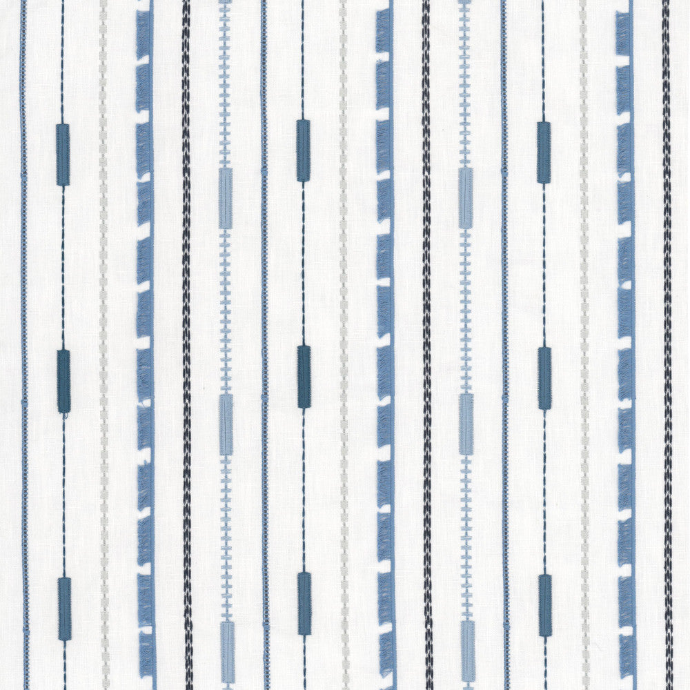 Nimitz 1 Denim by Stout Fabric Stout Fabric Nimitz 1 DenimFabric COLOR MY WINDOW SEACREST/AZURE 52%POL 48%COT %REMB INDIA </p><p>Repeat: H: 6.500, V: 6.250 52 in - Fabric Carolina -