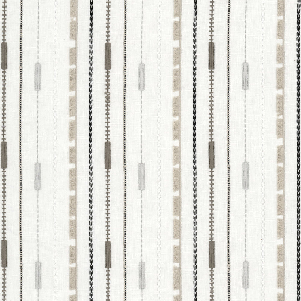 Nimitz 2 Flint by Stout Fabric Stout Fabric Nimitz 2 FlintFabric COLOR MY WINDOW PONGEE/CARBON 52%POL 48%COT %REMB INDIA </p><p>Repeat: H: 6.500, V: 6.250 52 in - Fabric Carolina -