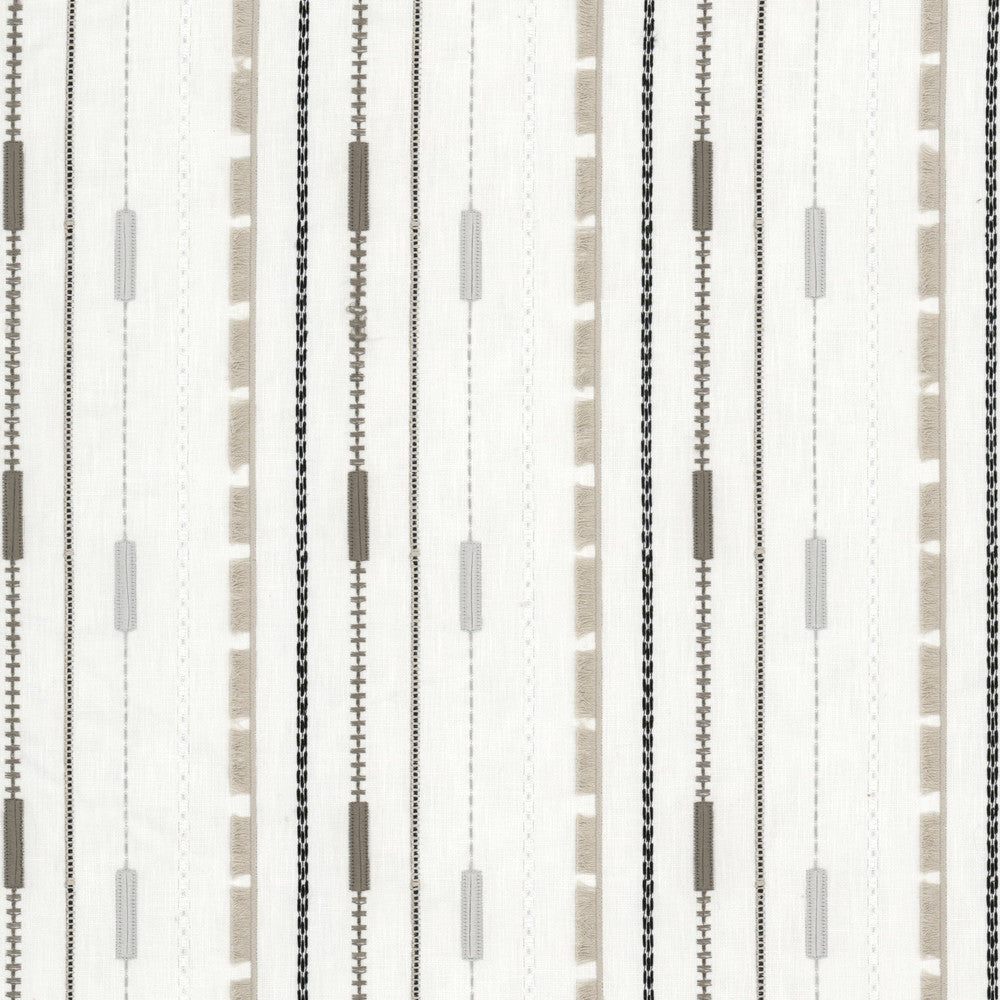 Nimitz 2 Flint by Stout Fabric Stout Fabric Nimitz 2 FlintFabric COLOR MY WINDOW PONGEE/CARBON 52%POL 48%COT %REMB INDIA </p><p>Repeat: H: 6.500, V: 6.250 52 in - Fabric Carolina -