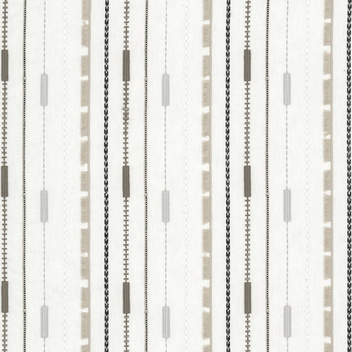 Nimitz 2 Flint by Stout Fabric Stout Fabric Nimitz 2 FlintFabric COLOR MY WINDOW PONGEE/CARBON 52%POL 48%COT %REMB INDIA </p><p>Repeat: H: 6.500, V: 6.250 52 in - Fabric Carolina -