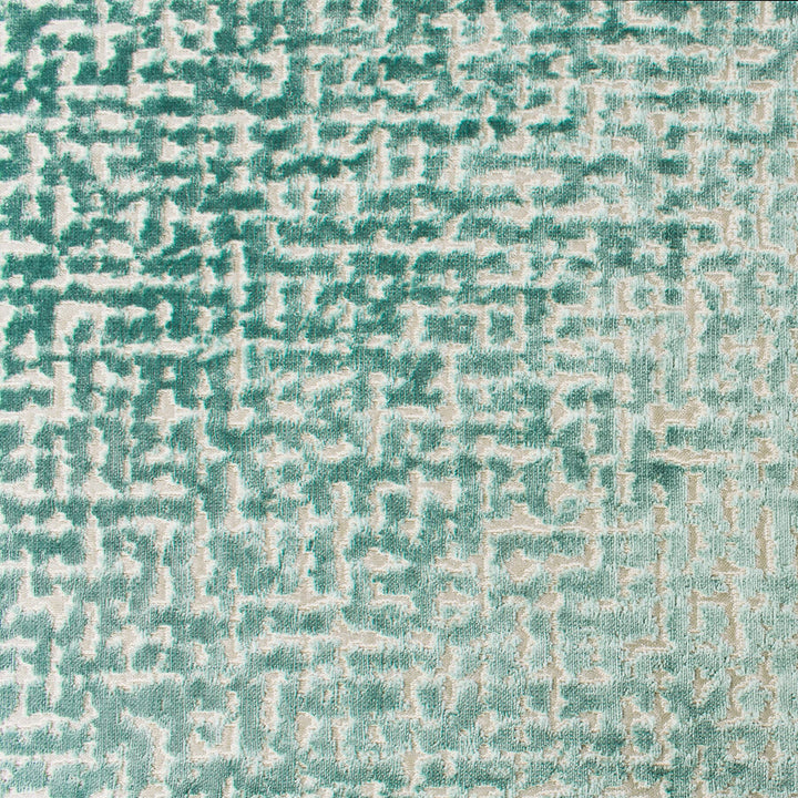 Nimrah 3 Caribbean by Stout Fabric RIGHT ON TREND CUT VELVETS 53%SVI 47%POL INDIA FLAME RETARDANT-U.F.A.C. CLASS 1 WYZENBEEK 12 000 DOUBLE RUB WEAR TEST (MEDIUM DUTY) Horizontal: 13.625 and Vertical: 14 54 in - Fabric Carolina -