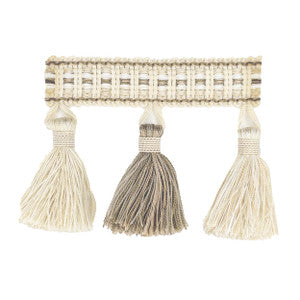 Nina Tassel Fringe 3 Linen by Stout Trim