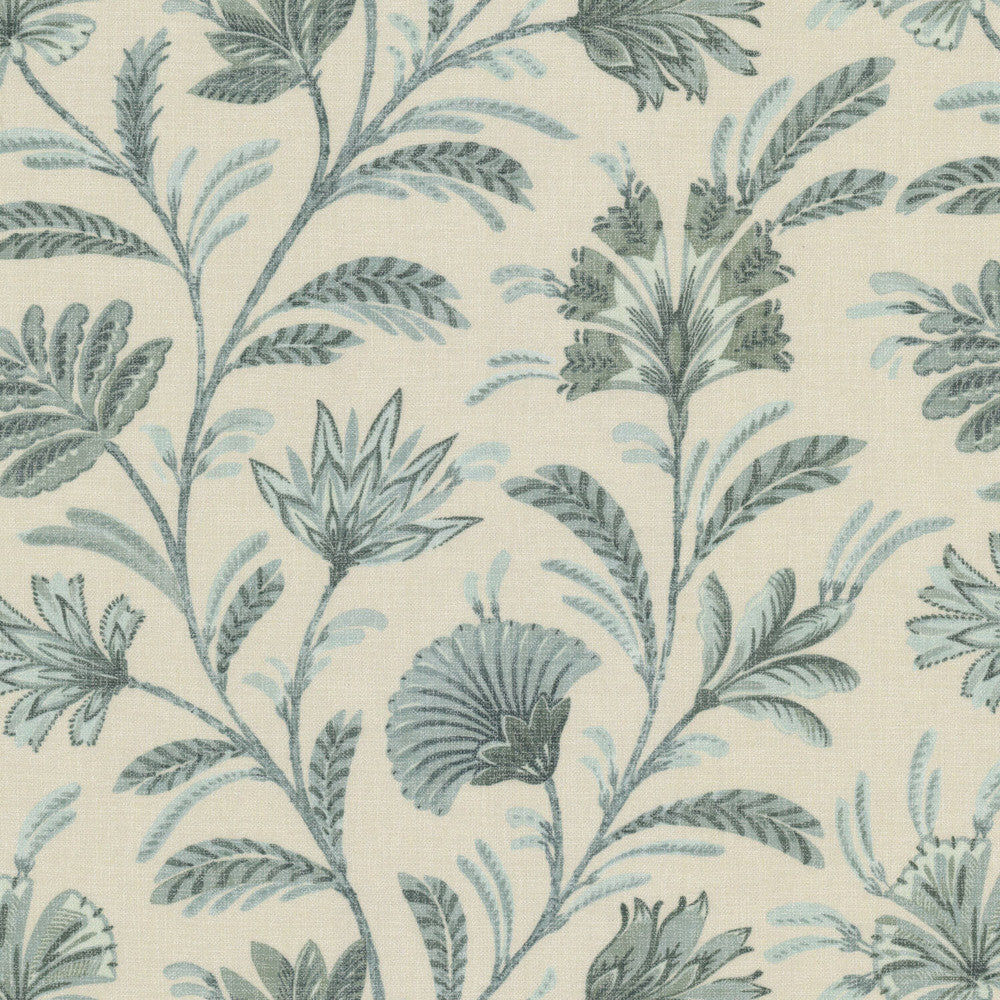 Nixon 3 Jasmine by Stout Fabric Stout Fabric Nixon 3 JasmineFabric Rainbow Library Mist/Shoreline 72%Pol 28%Cot India </p><p>Repeat: H: 18, V: 0 54 in - Fabric Carolina -