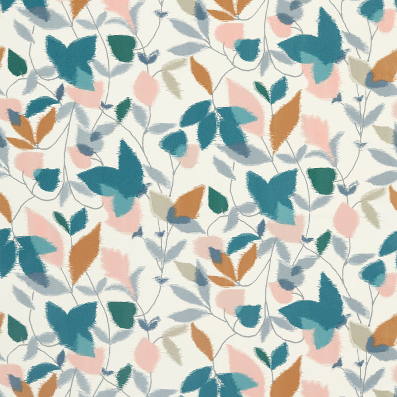 Akira - Ginger/Teal/Olive By Scion Fabric