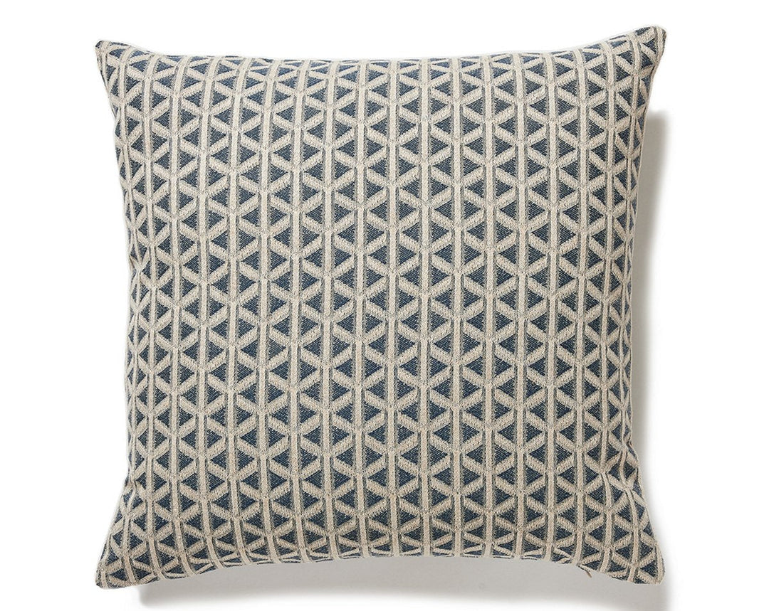 Cross Channel Pillow 22 X 22 - Navy NKCROSPILL0001 by Scalamandre Designer Pillow