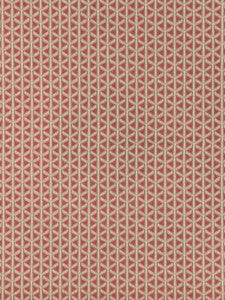 Scalamandre Fabric Cross Channel Rouge