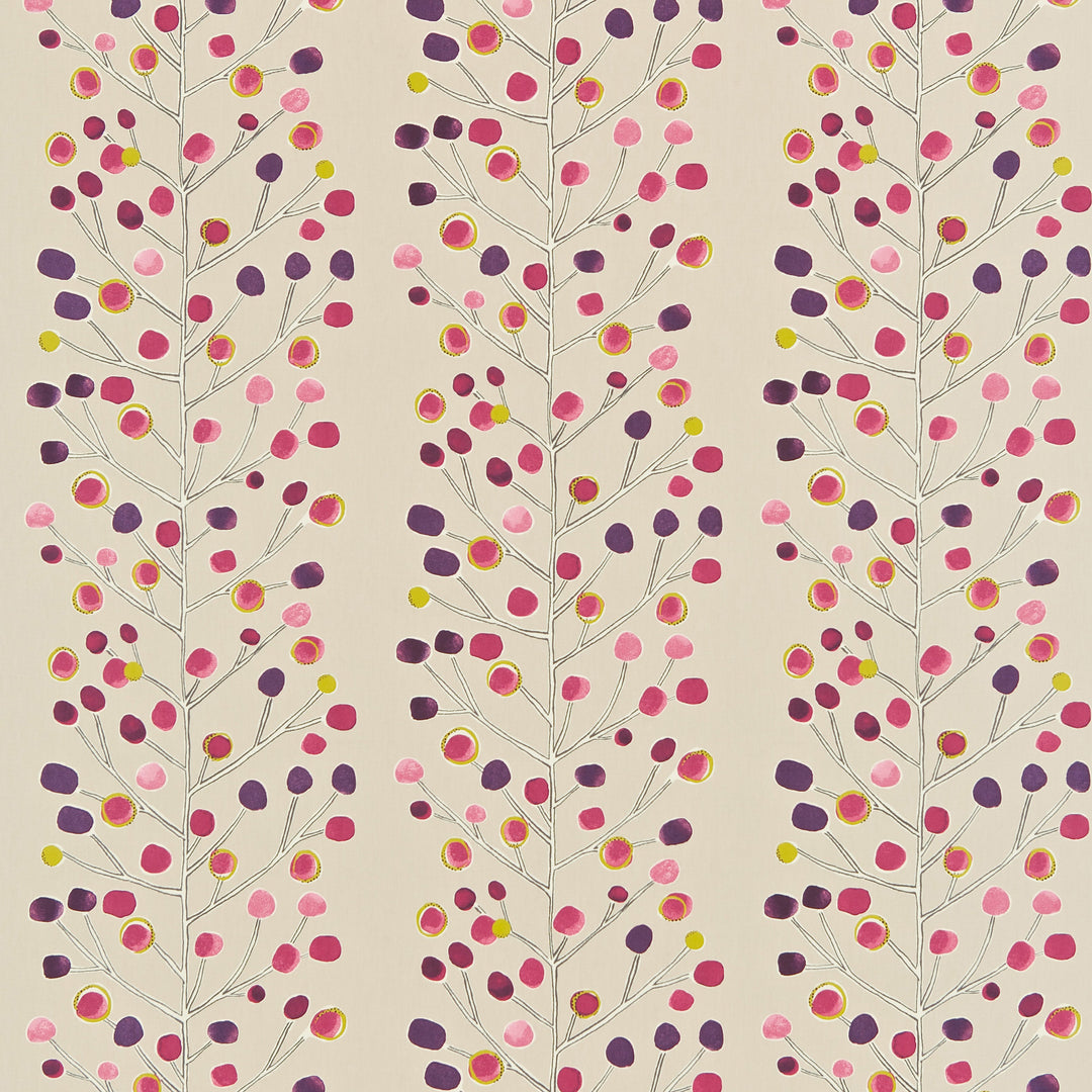 Berry Tree - Mint/Plum/Berry By Scion Fabric