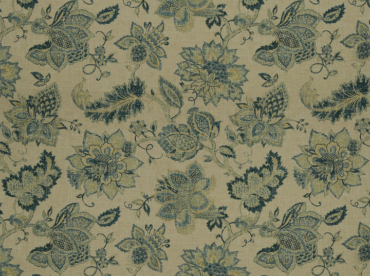 Noblesse Classic Navy Des 555 by Covington Fabric 55% LINEN/45% VISCOSE KOR Horizontal: 27 and Vertical: 24.75 54 - Fabric Carolina -