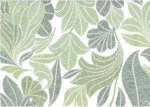 Nora Leaf Lw by Norbar Designer Fabric ROMANCE 100% COTTON SPAIN 25 1/2"V 18"H 55" - Swanky Fabrics -