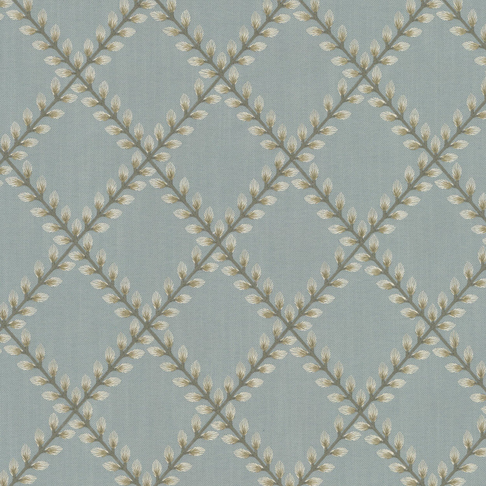 Norling 2 Glacier by Stout Fabric RAINBOW LIBRARY VAPOR/SEAGLASS 100%POL INDIA Horizontal: 5.375 and Vertical: 6.125 55 in - Fabric Carolina -