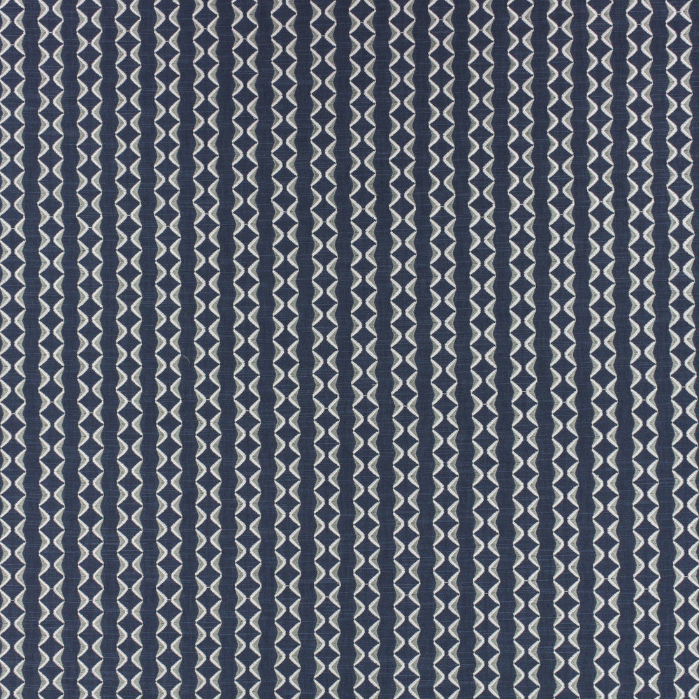 Notch Indigo by Richloom Fabric See sample 43%POLYESTER, 57%COTTON BASE (100% POLY EMB) USA or Imported N/A </p><p>Repeat: V1.5" x H2.5" 56" - Fabric Carolina -