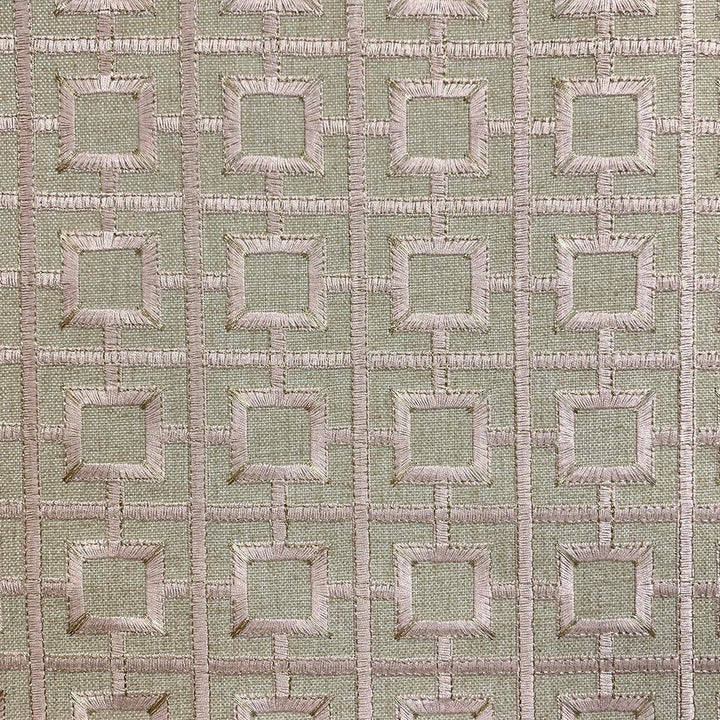 Notri Tea Rose by Magnolia Designer Fabric - 70% Poly, 30% Lin, Emb 82% Vis, 18% Poly India 72500 Horizontal: 2.25 and Vertical: 2 52 - Swanky Fabrics -