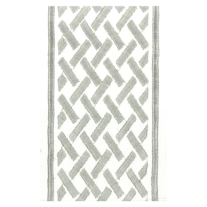 Nova 4 Silver by Stout Trim Illumination Trim 100% Cotton 100% SVT INDIA Horizontal: 1 and Vertical: 0 4 in - Fabric Carolina -