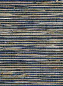 Triangle Grass Blue, Tan by Seabrook Wallpaper