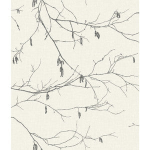 Winter Branches White Wallpaper by Inspired by Color