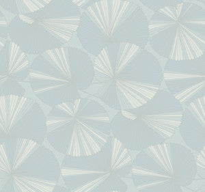 Layered Spa Lily Pads Wallpaper by Candice Olson