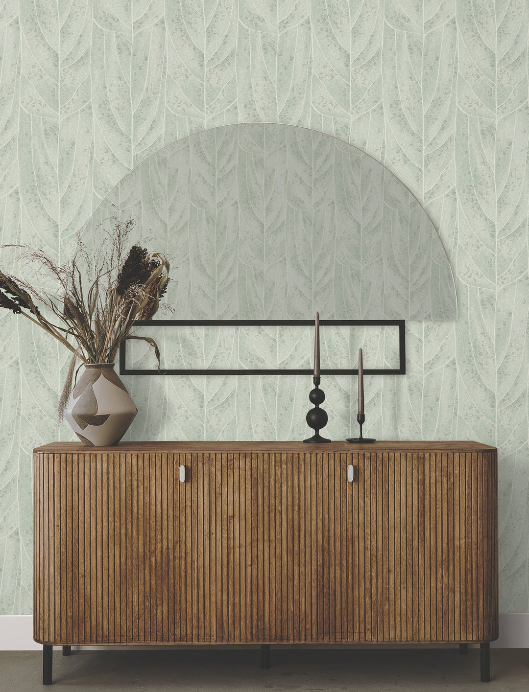 Dicot Spa Leaf Wallpaper by Candice Olson Designer