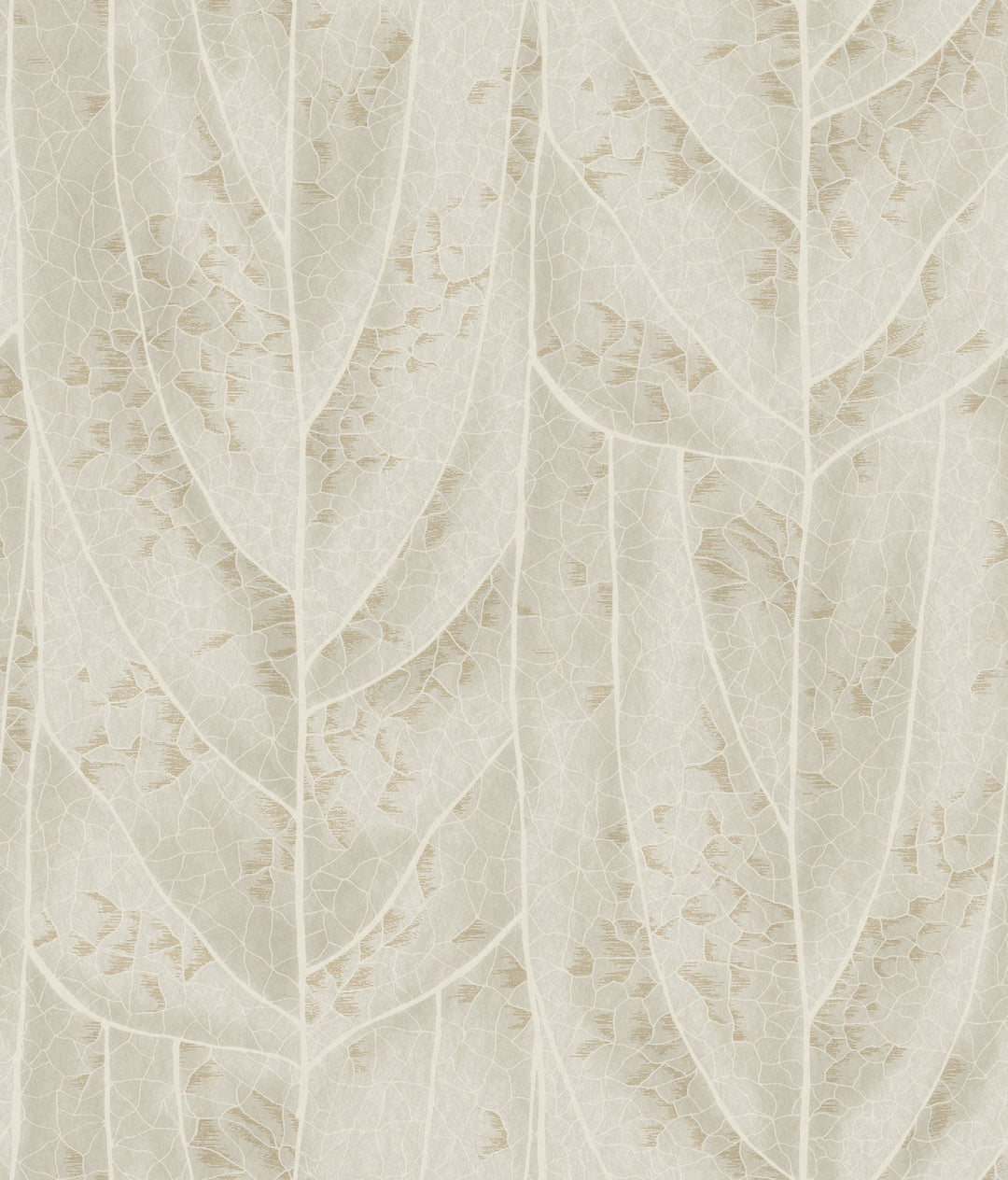 Dicot Beige Leaf Wallpaper by Candice Olson Designer