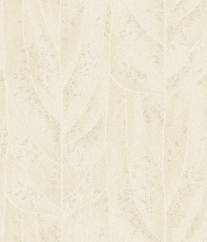 Dicot Pearl Leaf Wallpaper by Candice Olson Natural Discovery Covers about 56.4 square feet 20.5-in by 33-ft long roll Unpasted 24 - Fabric Carolina -