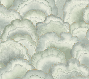 Abalone Seaglass Fans Wallpaper by Candice Olson