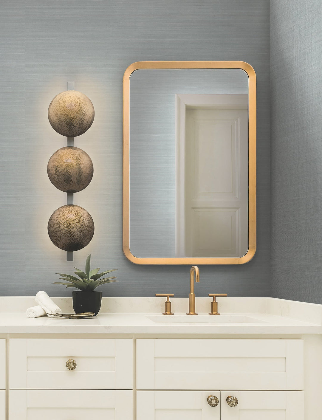 Quiet Vista Mist Wallpaper by Candice Olson Designer