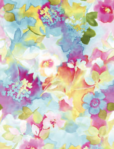 Nutley Multi 25 by Norbar Designer Fabric PRISM BRIGHTS 65% POLYESTER 35% COTTON SPAIN 22 7/8"V 6 3/4"H 54 - Swanky Fabrics -