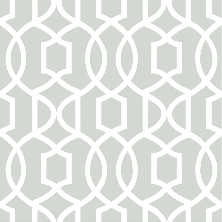 Grand Grey Trellis Peel & Stick Wallpaper by NuWallpaper NuWallpaper Covers about 30.8 square feet 20.5-in by 18-ft long roll Peel & Stick 10.25 - Fabric Carolina -