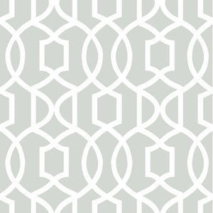 Grand Grey Trellis Peel & Stick Wallpaper by NuWallpaper