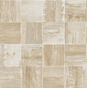 Wood Block Wheat by Seabrook Wallpaper