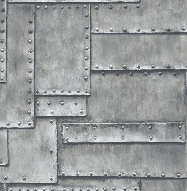 Fuselage Panel Charcoal by Seabrook Wallpaper NextWall Peel & Stick United States 30.75 20.87" 20.5" - Fabric Carolina -