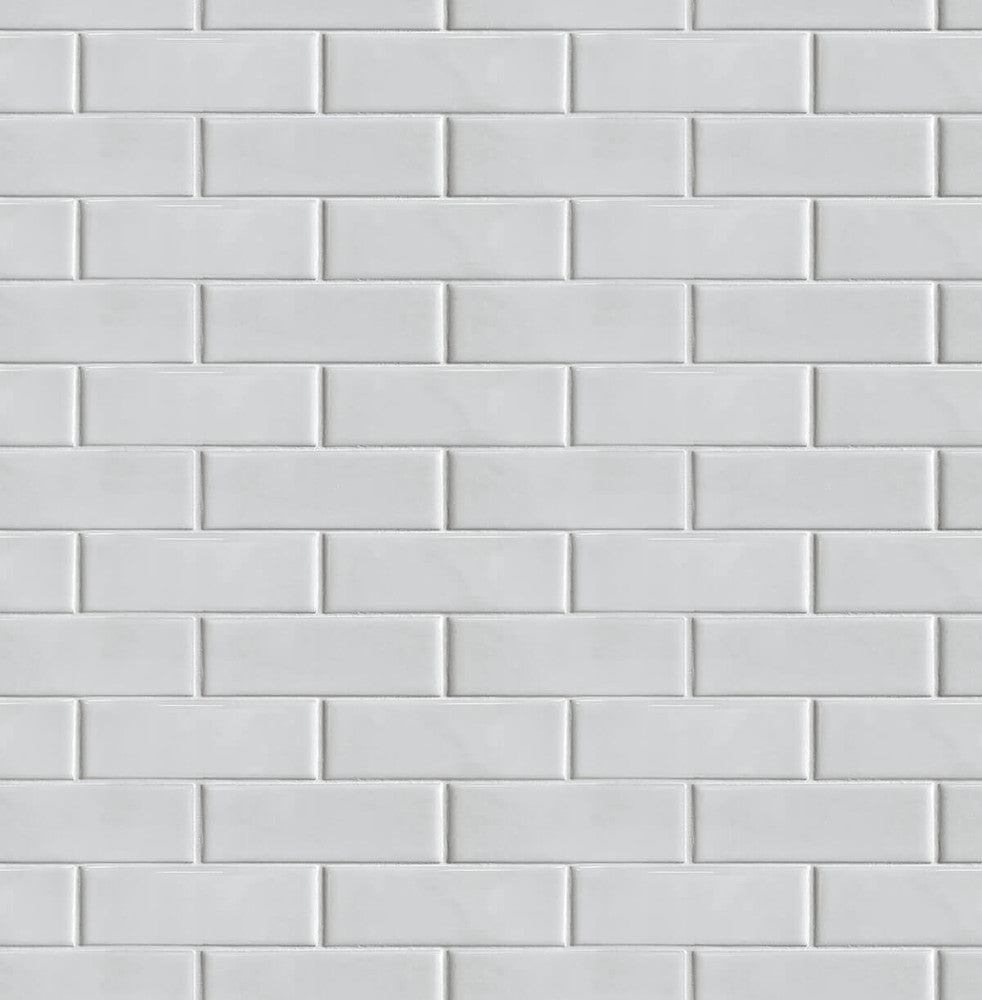 Subway Tile Ivory by Seabrook Wallpaper NextWall Peel & Stick United States 30.75 3.48" 20.5" - Fabric Carolina -