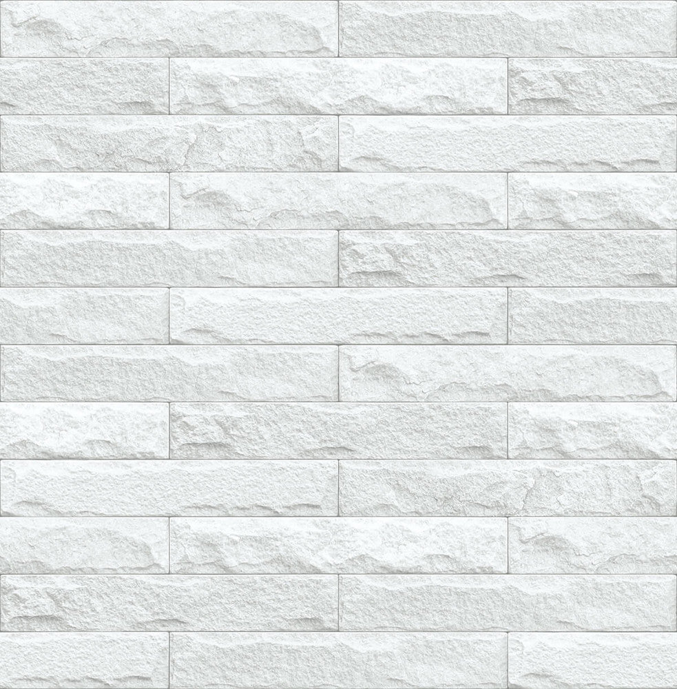 Limestone Brick Eggshell & Gray by Seabrook Wallpaper NextWall Peel & Stick United States 30.75 20.87" 20.5" - Fabric Carolina -