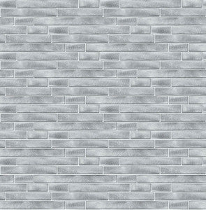 Brushed Metal Tile Silver by Seabrook Wallpaper