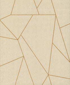 Nazca Almond & Gold Wallpaper by Inspired by Color