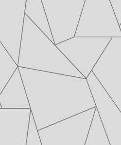 Nazca White & Silver Wallpaper by York Wallcoverings