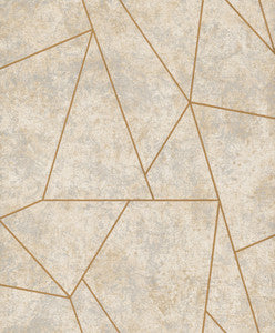Nazca Neutral & Gold Wallpaper by Inspired by Color