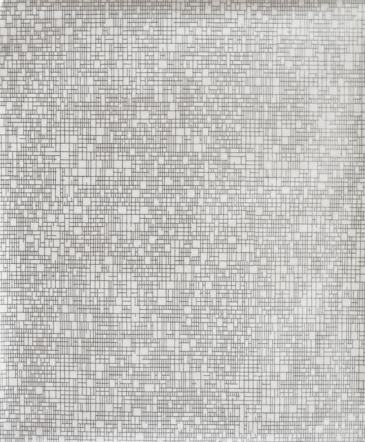 Interactive White & Silver Wallpaper by Antonina Vella Antonina Vella Modern Metals Covers about 56.9 square feet 20.8-in by 32.8-ft long roll Unpasted 25.2 - Fabric Carolina -